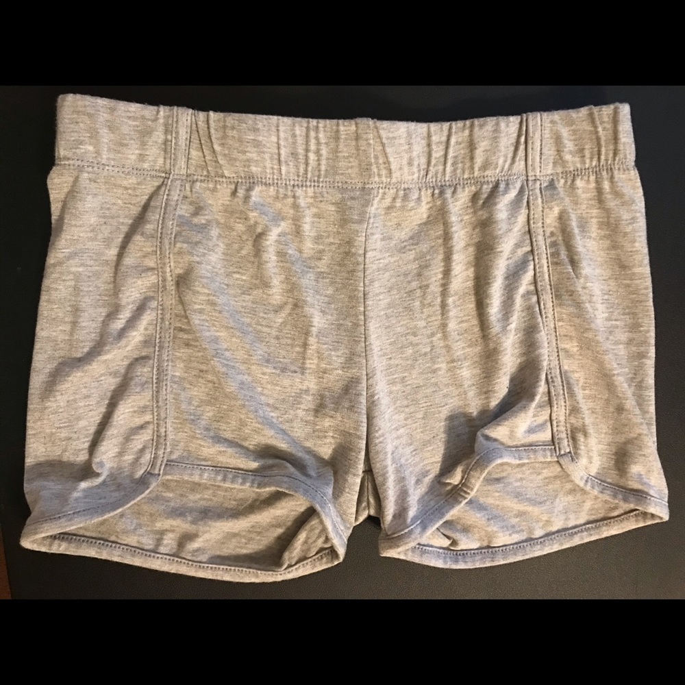 Gray pajama shorts